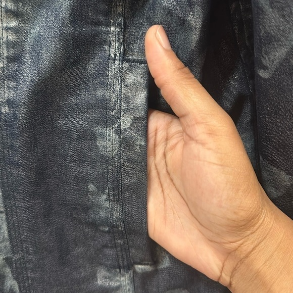 CHICO’S Light Floral Print Denim Jacket Size 0 - Picture 7 of 7